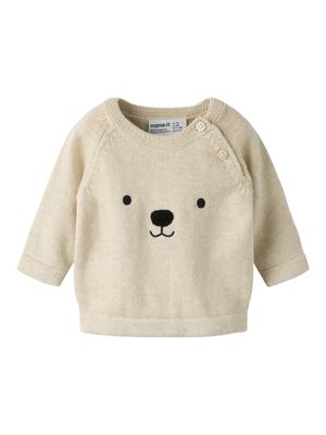 Name it Baby OTHELLO LS KNIT Peyote Melange