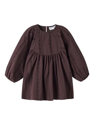 Name it Mini NINAR LS DRESS Chocolate Plum