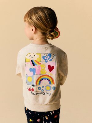 Name it Mini LUKA LS NREG SWEAT BRU Peyote Melange