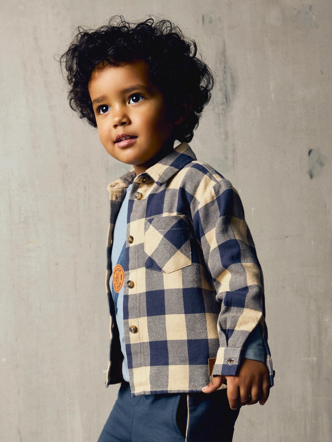 Name it Mini NORIEL LS NREG SHIRT Ombre Blue