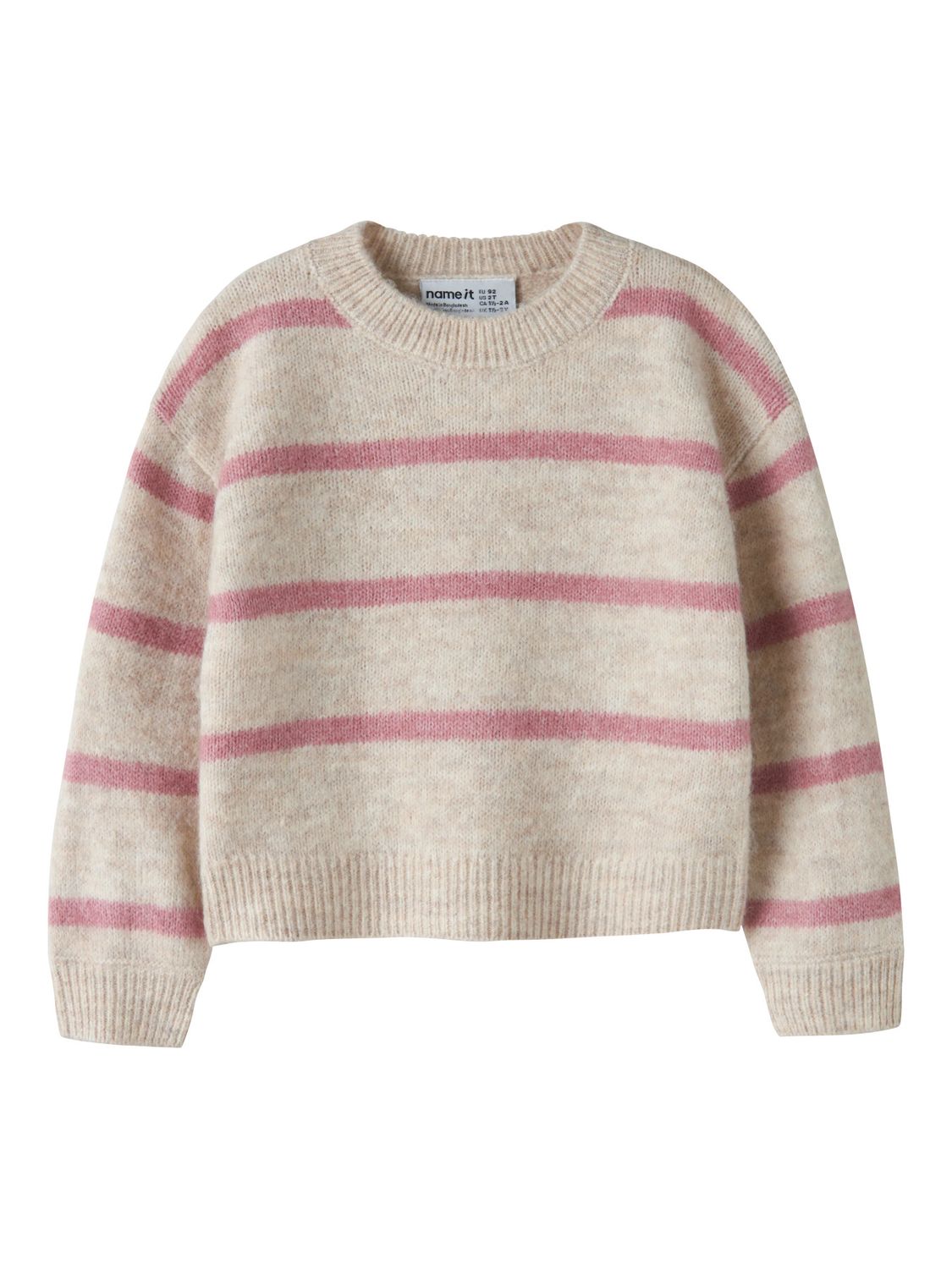 Name it Mini OLENSKA LS KNIT Peyote Melange LILAS