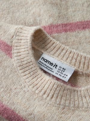 Name it Mini OLENSKA LS KNIT Peyote Melange LILAS