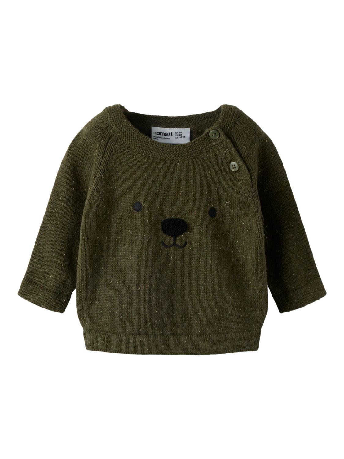 Name it Baby OTHELLO LS KNIT Olive Night