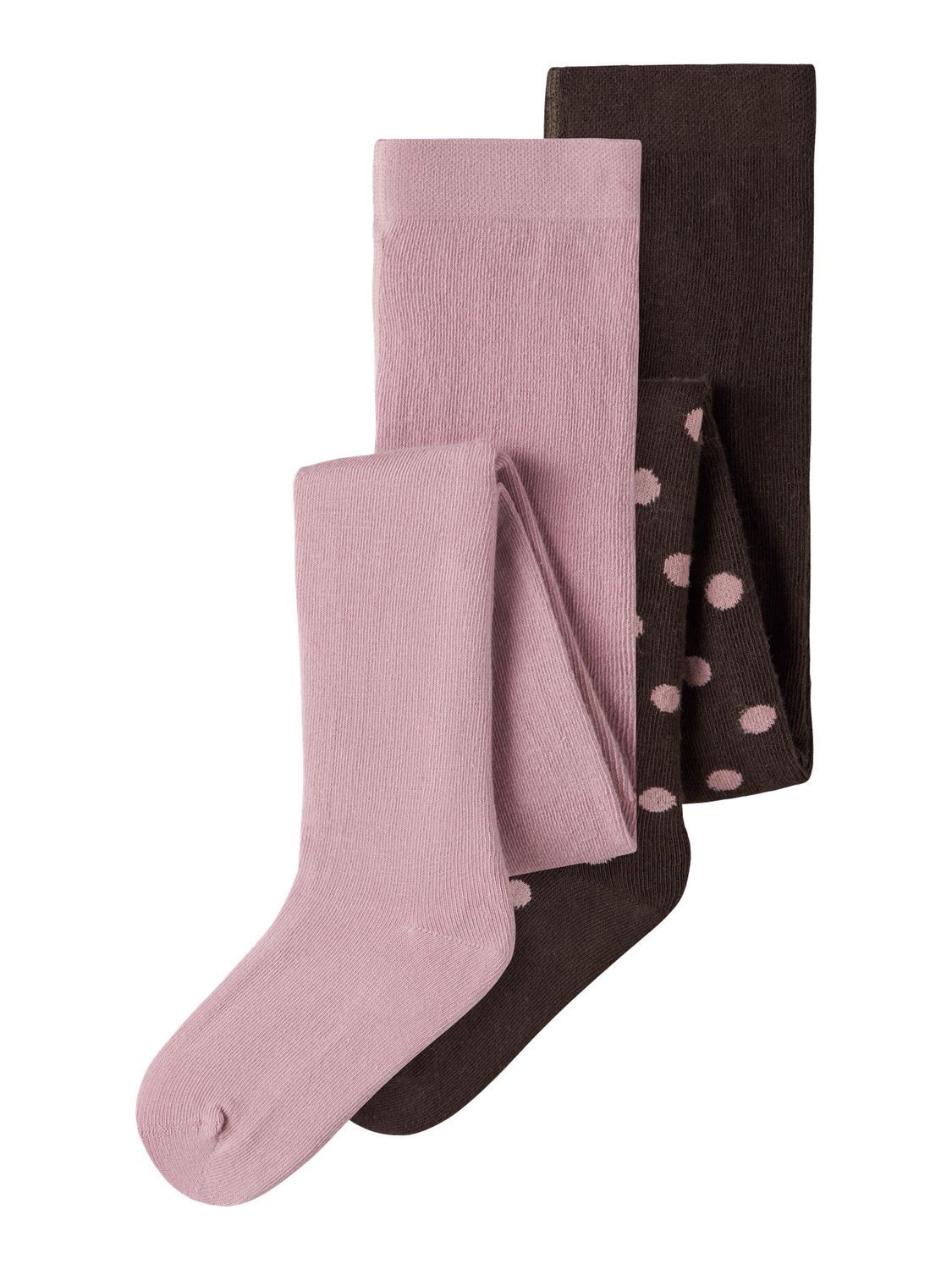 Name it Mini NINA 2P PANTYHOSE Chocolate Plum Lilas