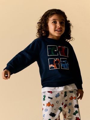 Name it Mini LORENZO LS NREG SWEAT BRU BOX Navy Blazer