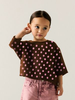 Name it Mini NINA 3/4 RLX TOP Chocolate Plum
