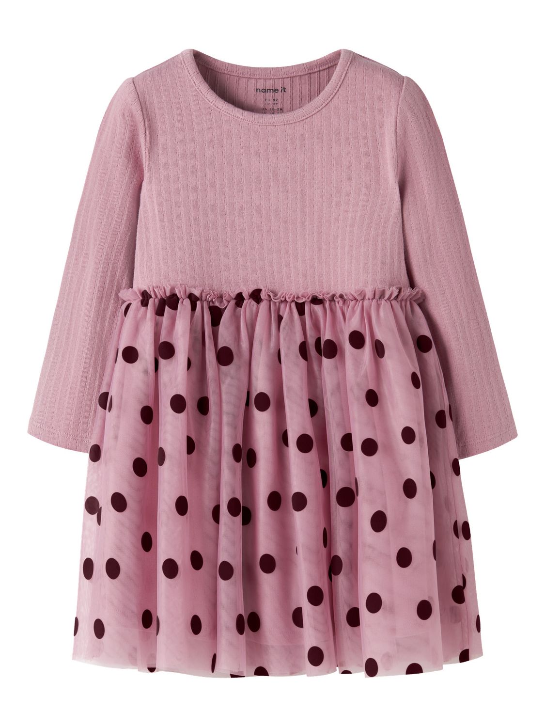 Name it Mini NAGINA LS TULLE DRESS Lilas