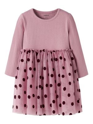 Name it Mini NAGINA LS TULLE DRESS Lilas