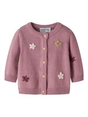 Name it Baby NANNY LS KNIT CARD Lilas FLOWERS