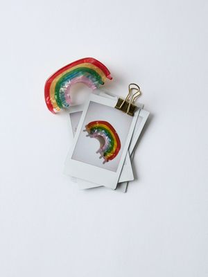 Name it Mini NAINBOW HAIRCLAW Urban Red