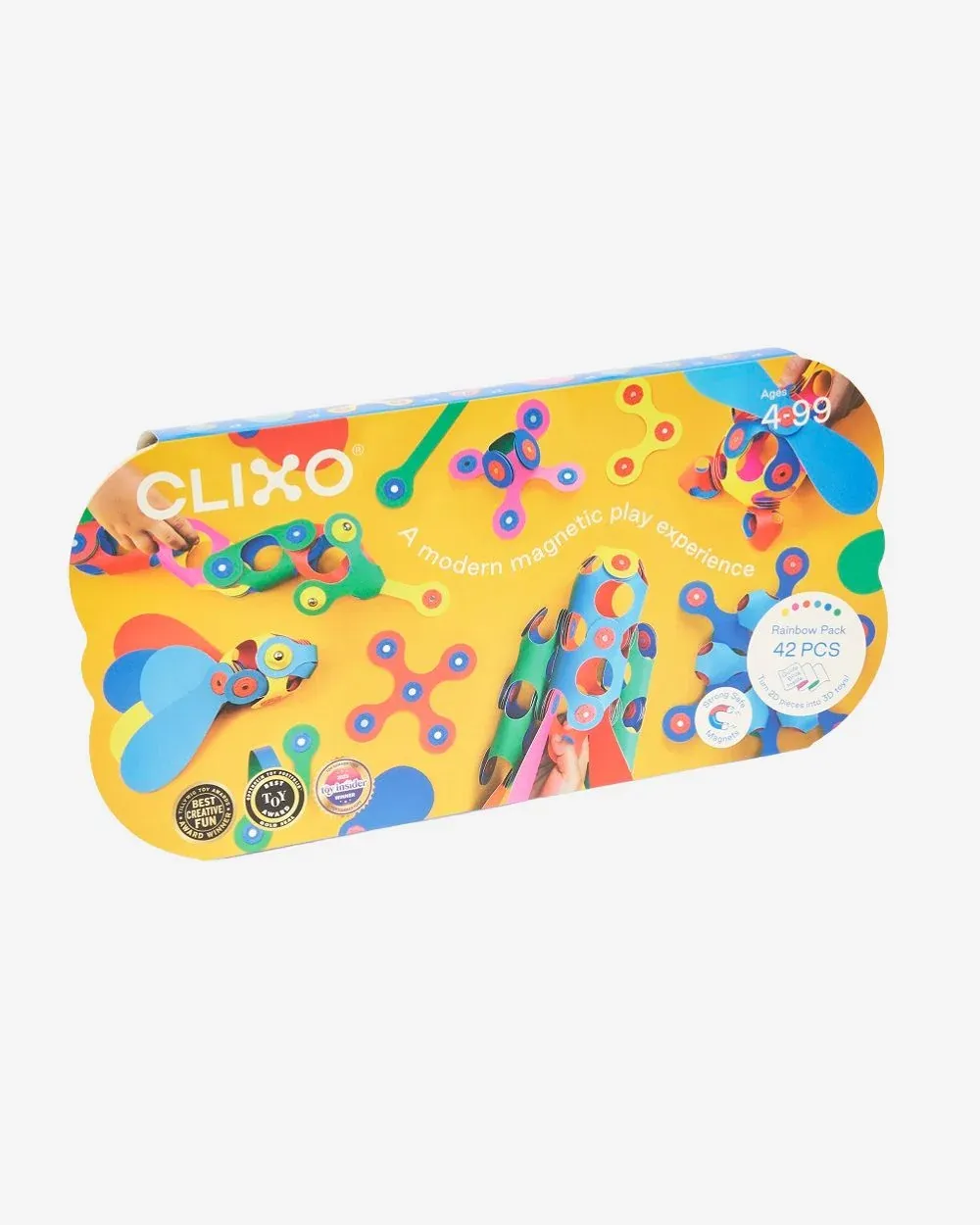 Clixo Rainbow Pack magnetische bouwset 42 st.