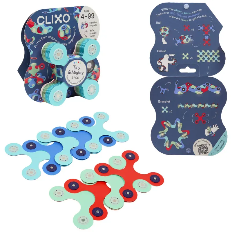 Clixo Tiny &amp; Mighty Marine magnetische bouwset 9 st.