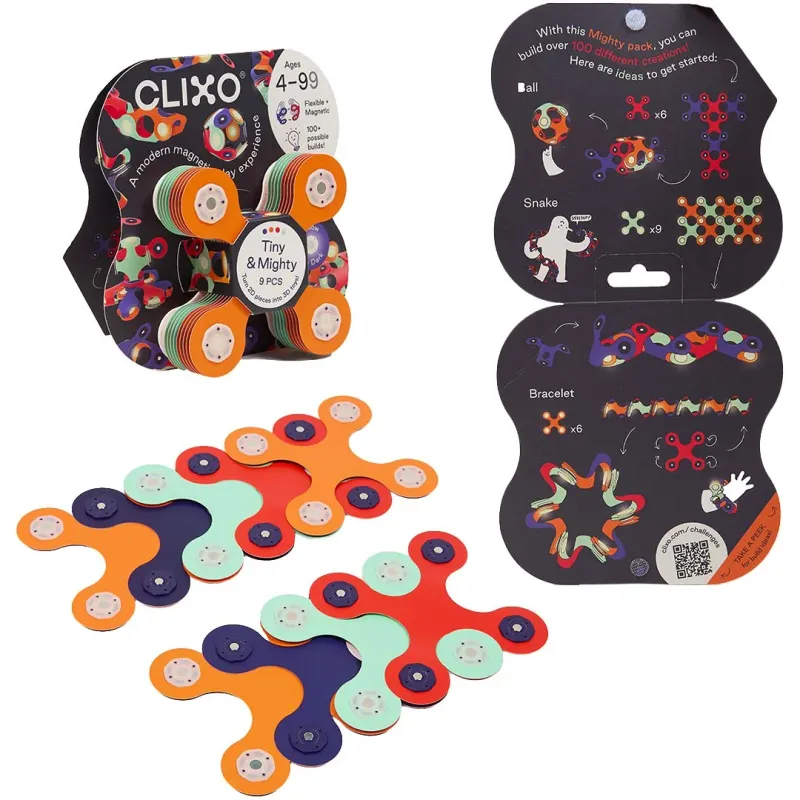 Clixo Tiny &amp; Mighty Space magnetische bouwset 9 st.