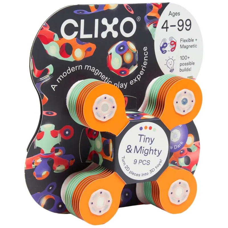 Clixo Tiny &amp; Mighty Space magnetische bouwset 9 st.