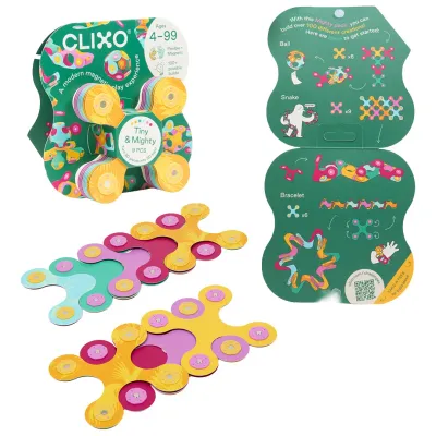 Clixo Tiny &amp; Mighty Jungle magnetische bouwset 9 st.