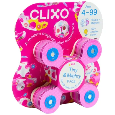 Clixo Tiny &amp; Mighty Sparkle magnetische bouwset 9 st.