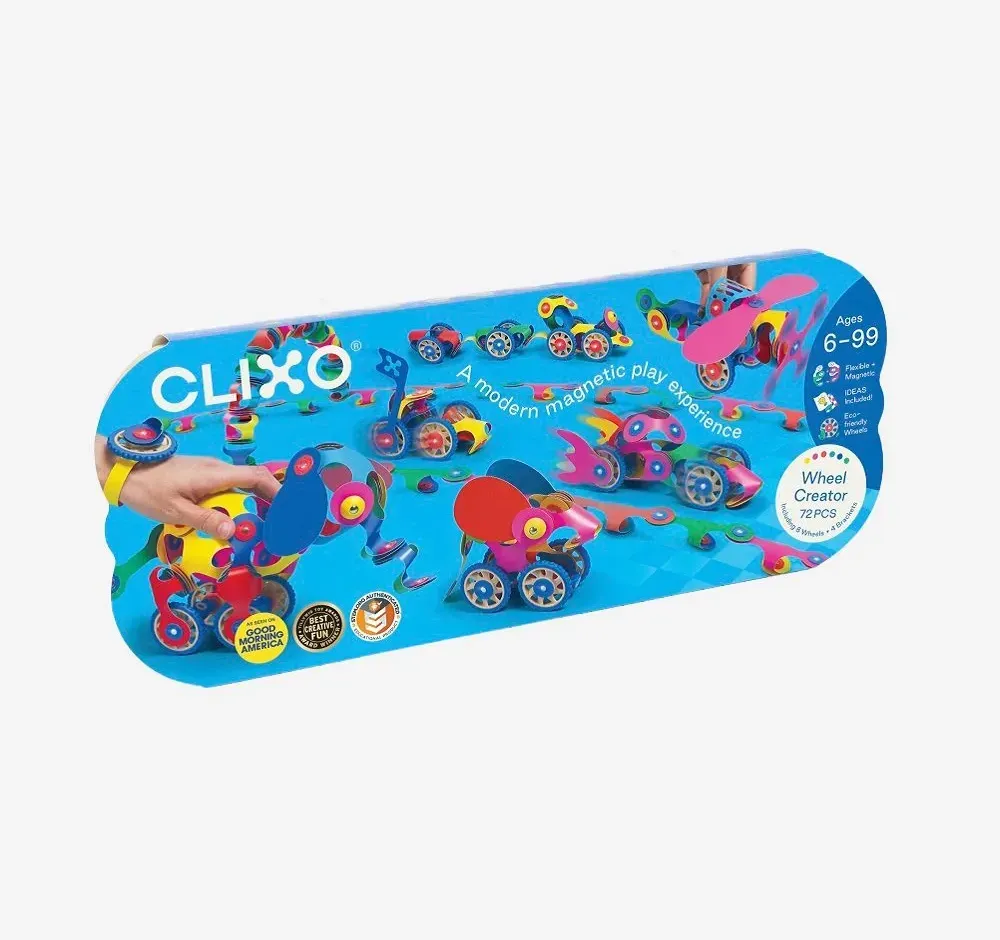 Clixo Wheel Creator Pack magnetische bouwset 72 st.