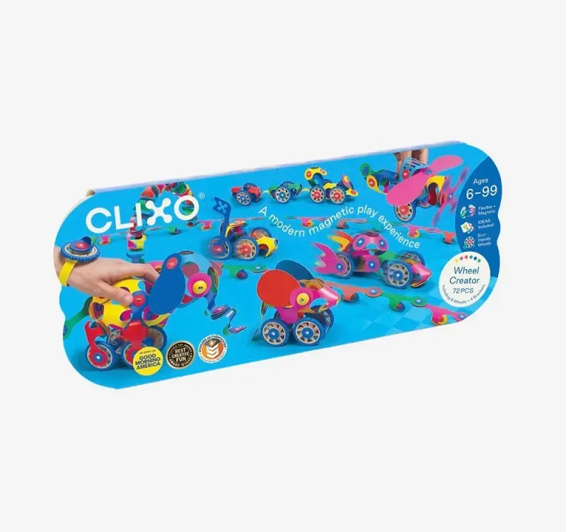 Clixo Wheel Creator Pack magnetische bouwset 72 st.