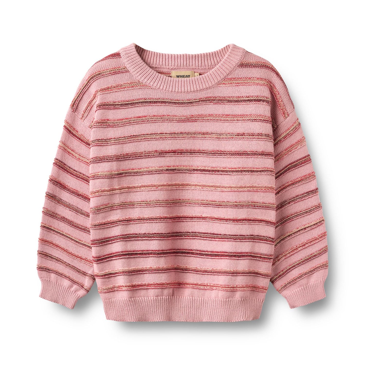Jacquard Pullover Harlow berry cream stripe