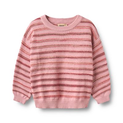Jacquard Pullover Harlow berry cream stripe