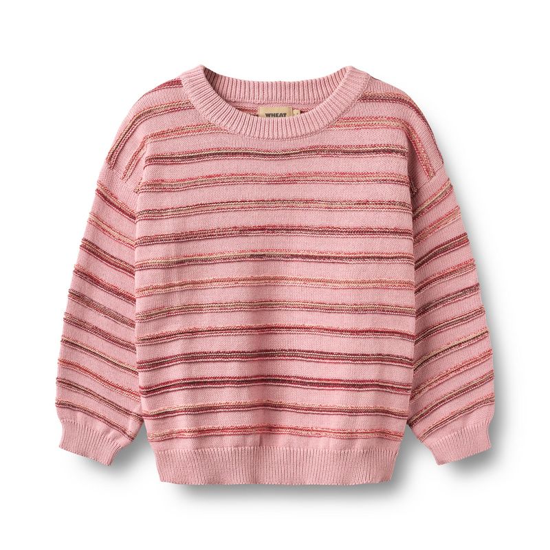 Jacquard Pullover Harlow berry cream stripe