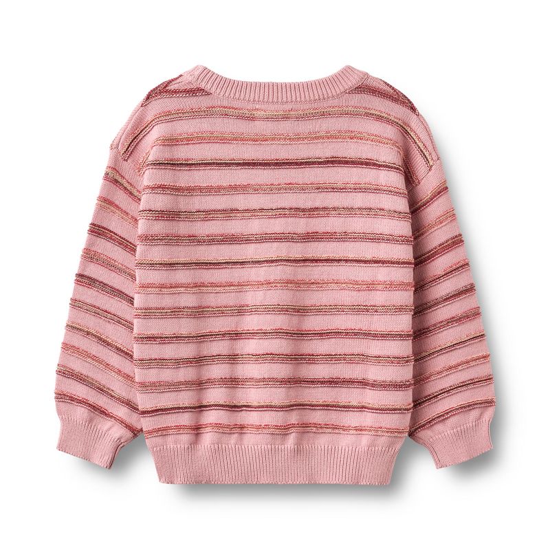 Jacquard Pullover Harlow berry cream stripe