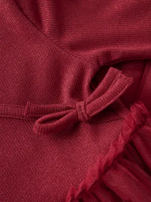 Name it Mini RITTY LS SLIM DRESS Red