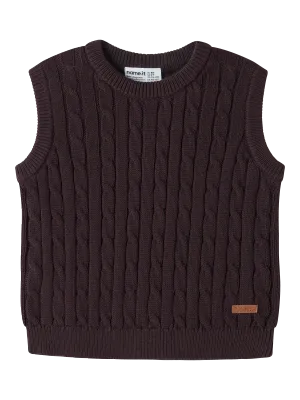 Name it Mini RAFFAT KNIT SLIPOVER Red