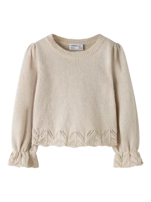 Name it Mini RUEL LS KNIT White