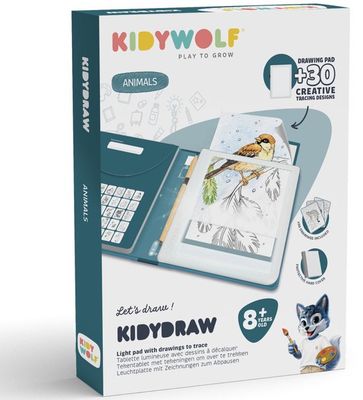 Kidywolf Kidydraw Pad tekenbord Dieren 8+