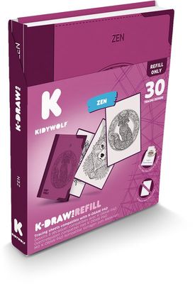 Kidywolf K-DRAW-PAD Refill Zen (30 illustraties)