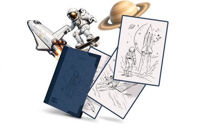 Kidywolf KIDYDRAW-PAD Refill Galaxies 10+ (30 illustraties)