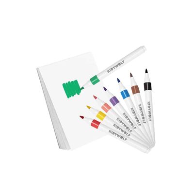 Kidywolf KIDYDRAW-PAD Kit Acrylstiften (8 stiften, 25 vellen)