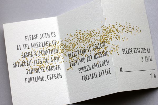Flax Wedding Invitation
