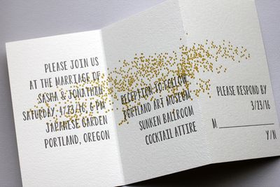 Flax Wedding Invitation