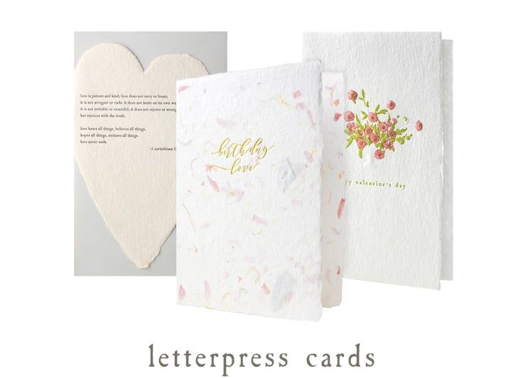 Handmade Paper / Letterpress Cards