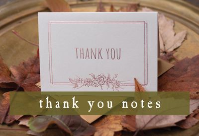 Boxed Thank you Notes