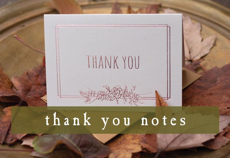 Boxed Thank you Notes