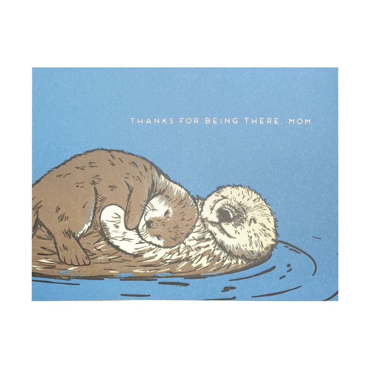 Otter Mother&#39;s Day Letterpress Card