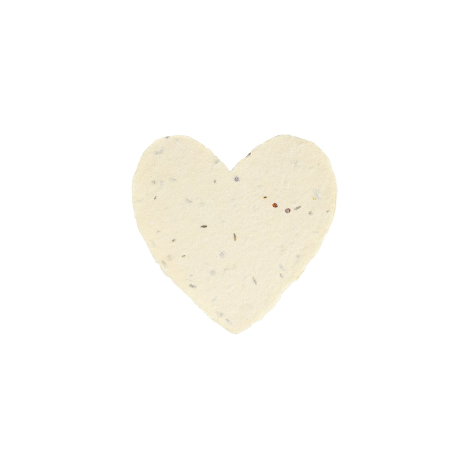 Petite Seed Handmade Paper Heart, Size: Single