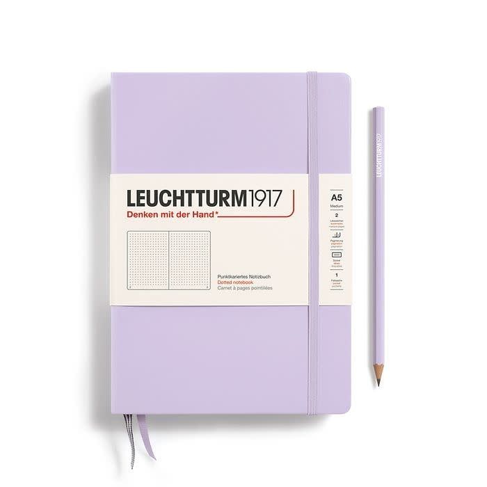 A5 Medium Hardcover Notebook Lilac, Style: Dot