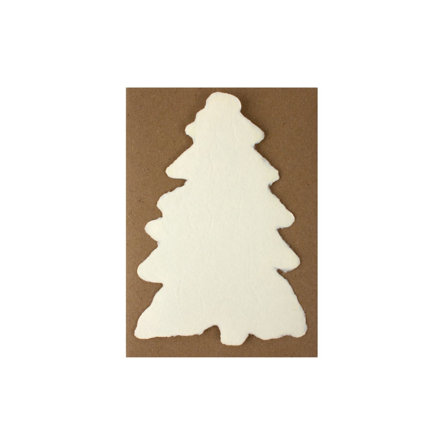 Handmade Paper Cream Evergreen