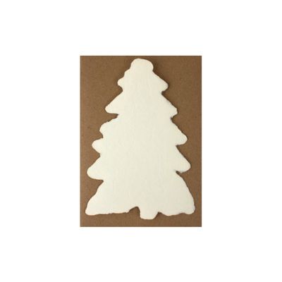 Handmade Paper Cream Evergreen