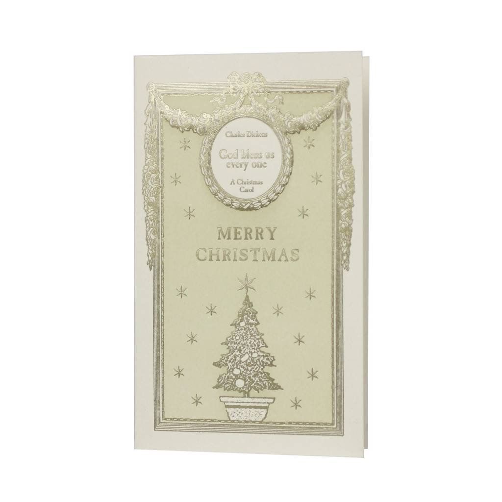 Merry Christmas English Literature Letterpress Card