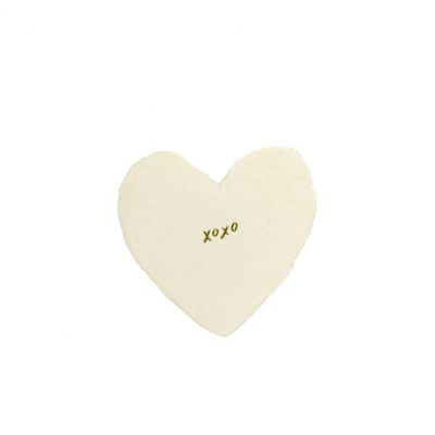 Xoxo Letterpress Foiled Heart Enclosure