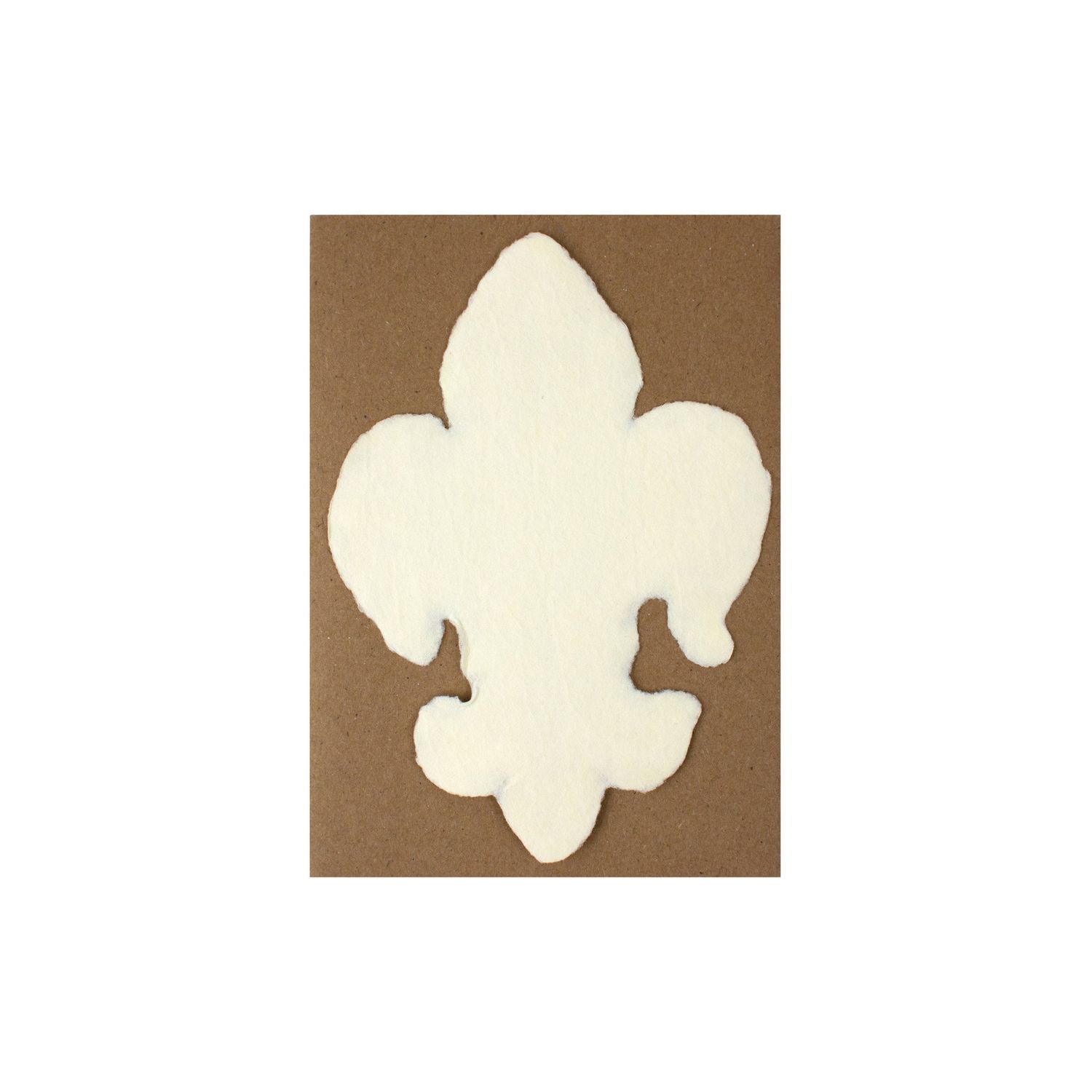 Handmade Paper Cream Fleur De Lys