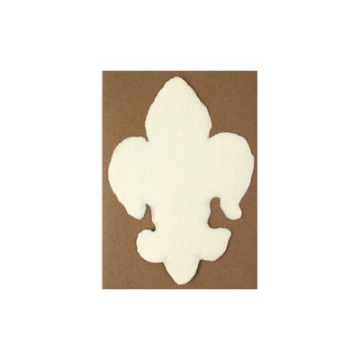 Handmade Paper Cream Fleur De Lys