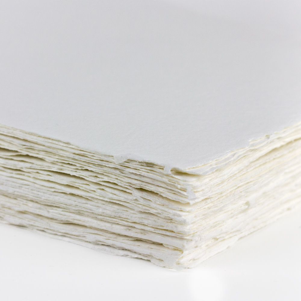 White Handmade Paper Sheet
