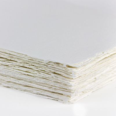 White Handmade Paper Sheet