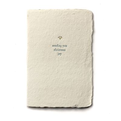 Christmas Joy Small Salutation Letterpress Card